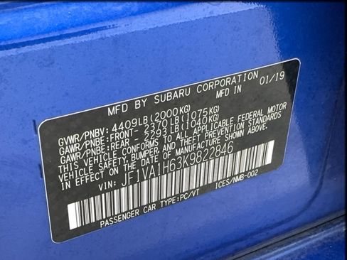 Used 2019 Subaru WRX Limited w/ Popular Package #3 (IZT) AWD/4WD image 50