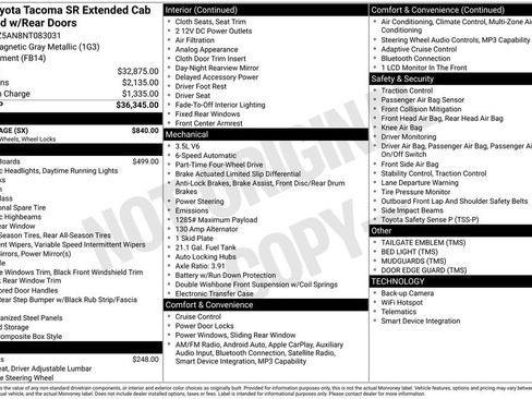 Used 2022 Toyota Tacoma SR w/ SX Package AWD/4WD image 5