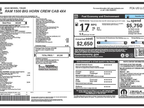Used 2020 RAM 1500 Big Horn AWD/4WD image 24