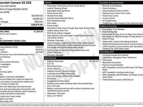 Used 2010 Chevrolet Camaro SS w/ RS Package RWD image 3