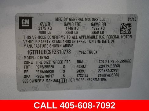 Used 2015 GMC Sierra 1500 SLE w/ SLE Value Package RWD image 31