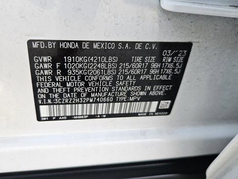 Certified 2023 Honda HR-V LX image 39