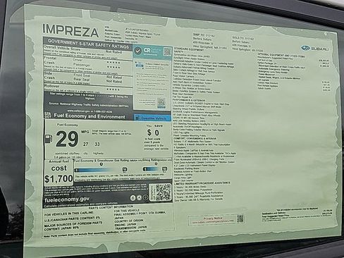 New 2026 Subaru Impreza 2.0i Sport AWD/4WD image 23