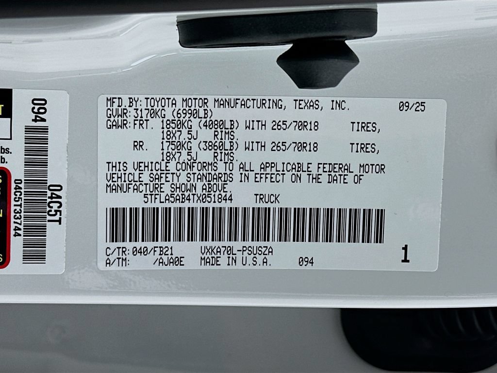 Used 2026 Toyota Tundra SR5 RWD image 31