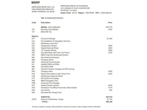 Certified 2023 Mercedes-Benz EQB 250+ w/ Exclusive Package image 26