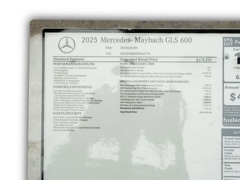 Used 2025 Mercedes-Benz Maybach GLS 600 4MATIC image 65