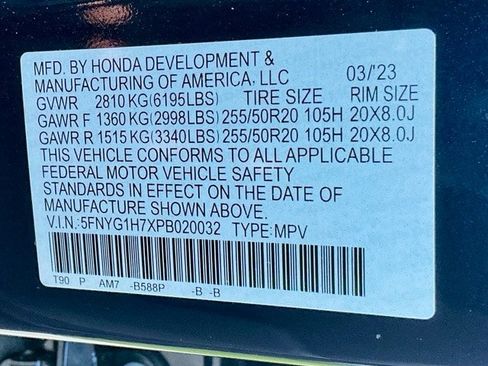 Certified 2023 Honda Pilot Touring image 42