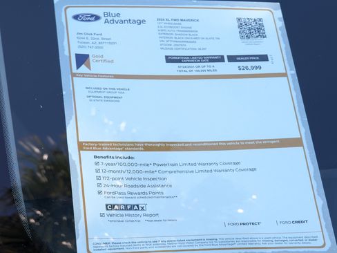 Certified 2024 Ford Maverick XL image 13