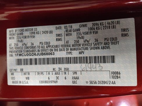 Used 2018 Ford Escape SE w/ SE Sport Appearance Package FWD image 33