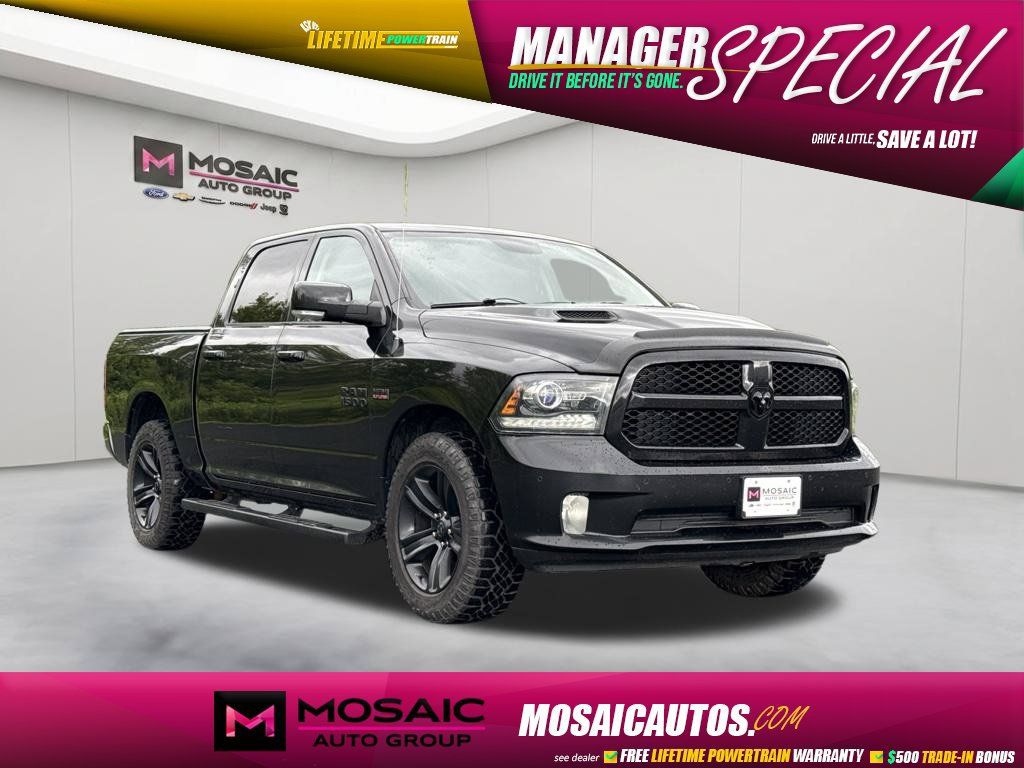 Used 2018 RAM 1500 Sport w/ Quick Order Package 26Q Night AWD/4WD image 1