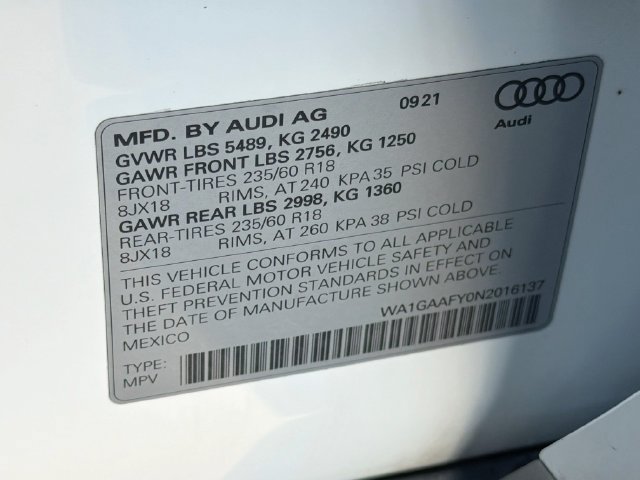 Used 2022 Audi Q5 2.0T Premium w/ Convenience Package AWD/4WD image 43