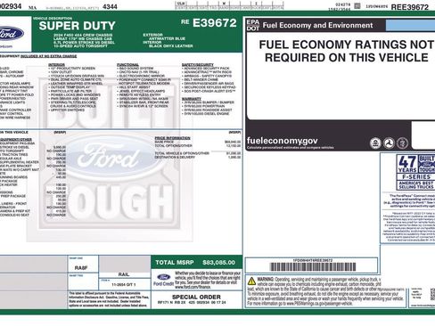 New 2024 Ford F450 Lariat w/ Snow Plow Prep Package image 13