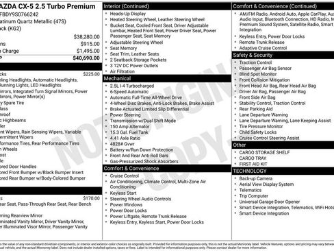 Used 2025 MAZDA CX-5 2.5 Turbo w/ Premium Package image 26