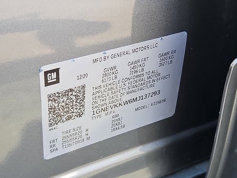 Certified 2021 Chevrolet Traverse Premier w/ LPO, Floor Liner Package image 27