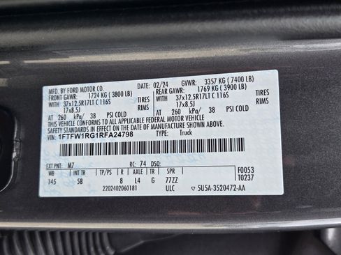 Used 2024 Ford F150 Raptor AWD/4WD image 31