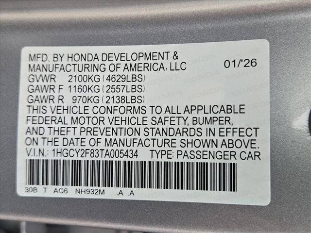 Certified 2026 Honda Accord Touring image 26