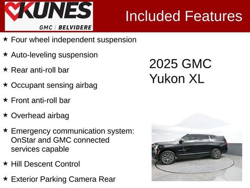 Used 2025 GMC Yukon XL Denali Ultimate w/ LPO, Floor Liner Package AWD/4WD image 3