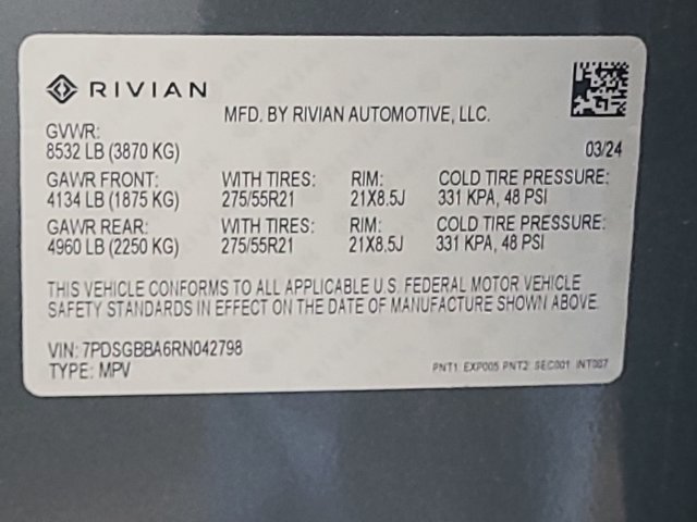 Used 2024 Rivian R1S Adventure Dual AWD/4WD image 12