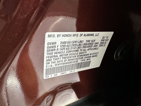 Used 2019 Honda Passport Touring image 11