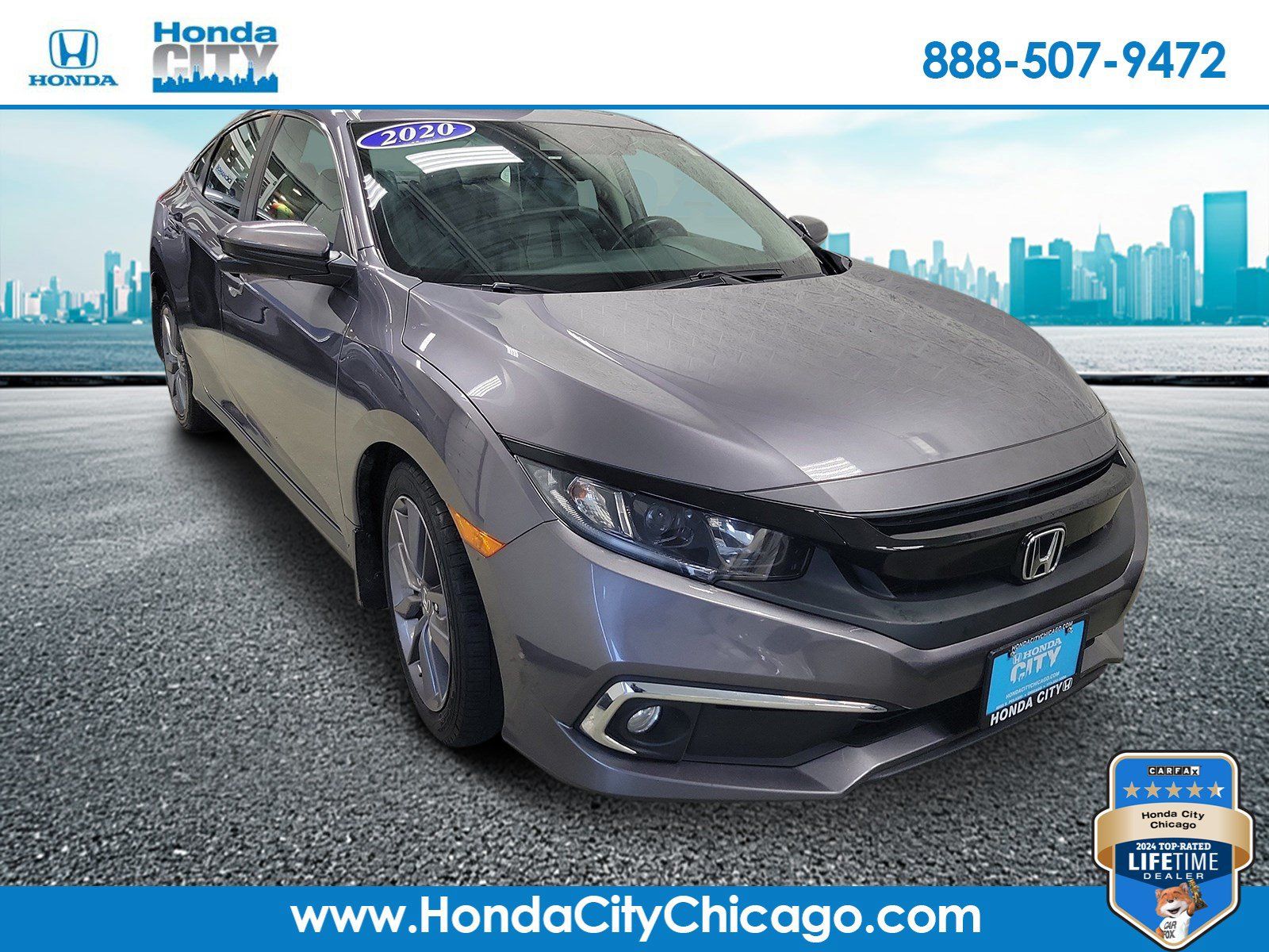 Used 2020 Honda Civic EX-L image 1
