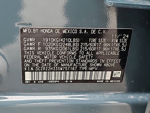 Used 2025 Honda HR-V LX image 26