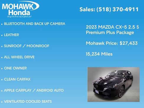 Used 2023 MAZDA CX-5 AWD 2.5 S w/ Premium Plus Pkg image 7