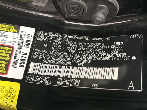 Used 2013 Toyota Sienna Limited w/ Premium Pkg AWD/4WD image 30