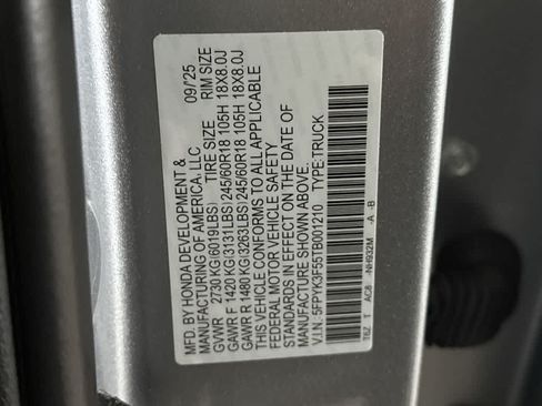 Used 2026 Honda Ridgeline RTL image 28