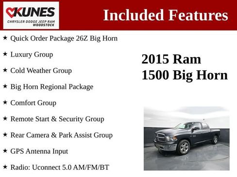 Used 2015 RAM 1500 Big Horn image 3