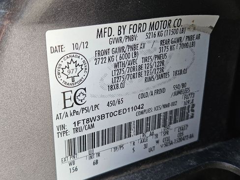 Used 2012 Ford F350 Lariat w/ Chrome Pkg AWD/4WD image 35