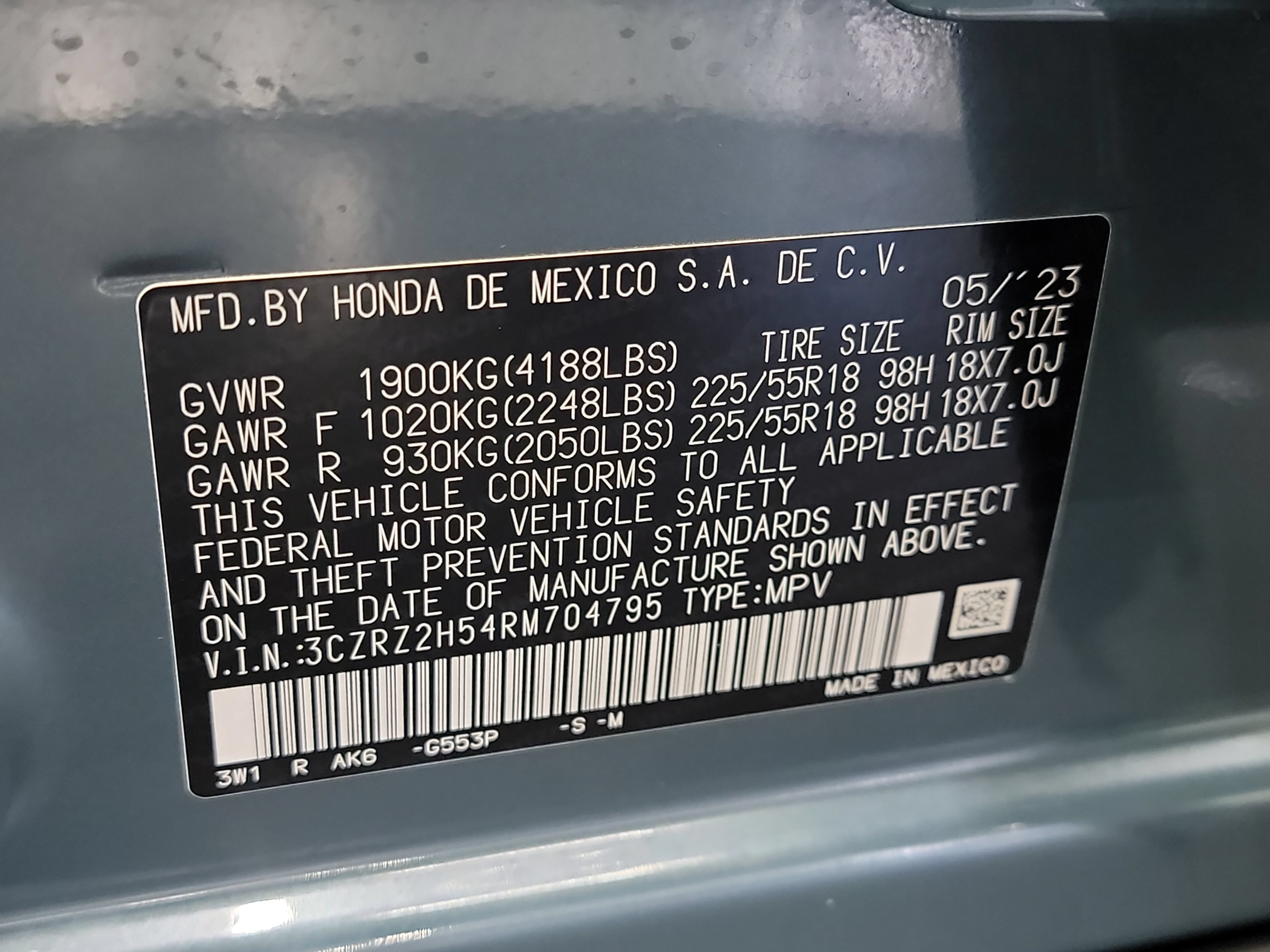 Certified 2024 Honda HR-V Sport image 32