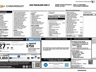 New 2026 Chevrolet TrailBlazer LT w/ Convenience Package