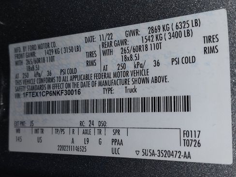 Used 2022 Ford F150 XLT w/ Trailer Tow Package RWD image 33