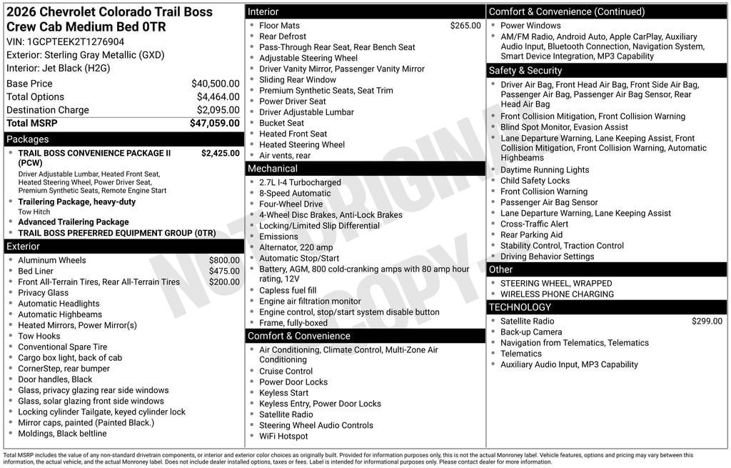 New 2026 Chevrolet Colorado Trail Boss AWD/4WD image 5