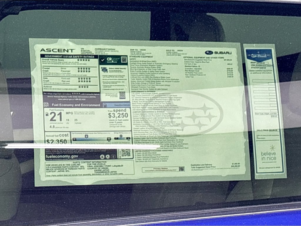 New 2026 Subaru Ascent Limited AWD/4WD image 25