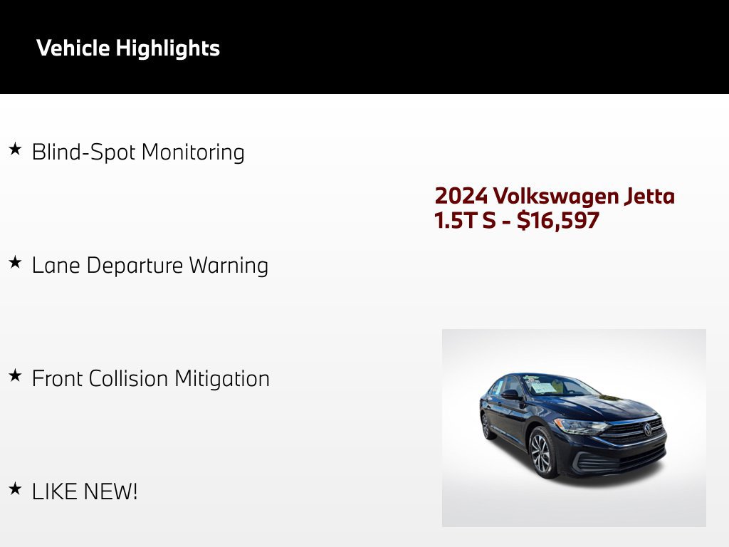 Used 2024 Volkswagen Jetta S FWD image 52