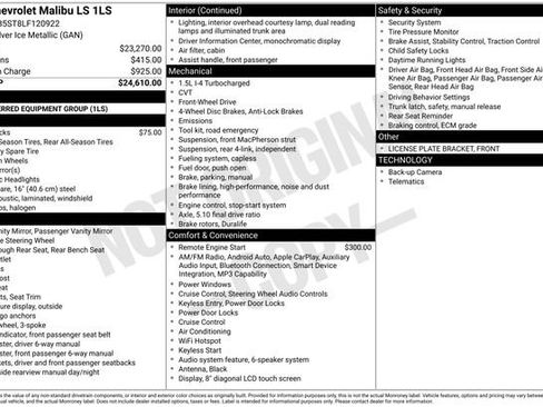 Used 2020 Chevrolet Malibu LS image 10