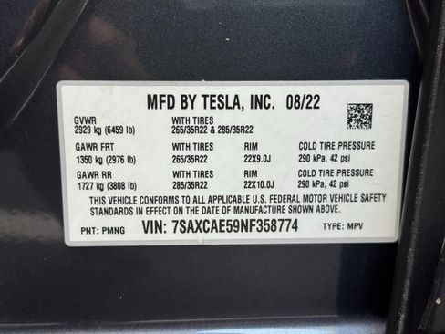 Used 2022 Tesla Model X AWD/4WD image 51