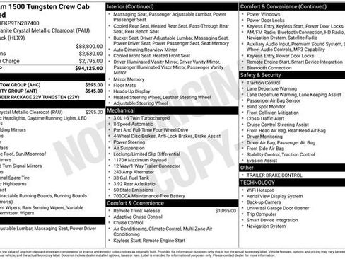 New 2026 RAM 1500 Tungsten w/ Trailer Tow Group AWD/4WD image 38