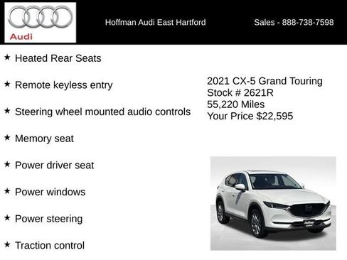 Used 2021 MAZDA CX-5 Grand Touring w/ GT Premium Package AWD/4WD image 18