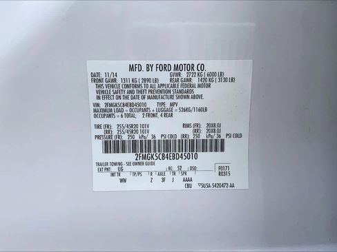 Used 2014 Ford Flex SEL w/ Equipment Group 202A FWD image 36