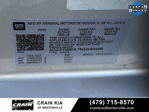 Used 2022 Chevrolet Silverado 1500 Custom image 35