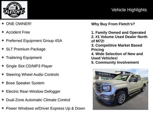 Used 2018 GMC Sierra 1500 SLT w/ SLT Premium Package AWD/4WD image 2