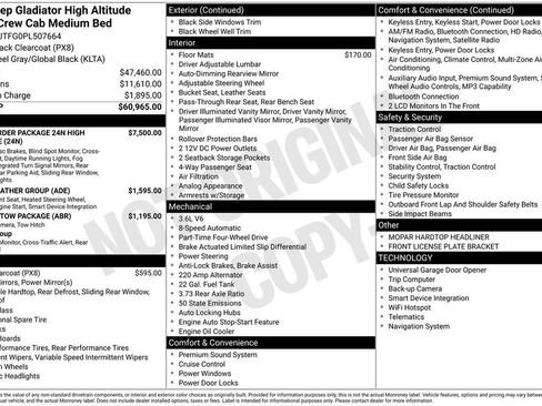 Used 2023 Jeep Gladiator Overland AWD/4WD image 17