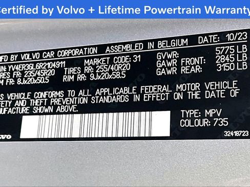 Certified 2024 Volvo C40 P8 Recharge Plus w/ Climate Package image 44