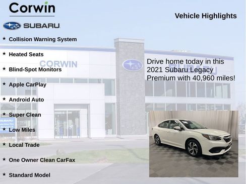 Used 2021 Subaru Legacy Premium AWD/4WD image 6