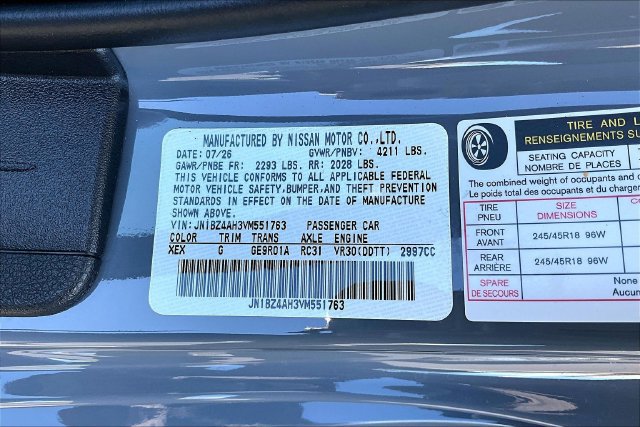 New 2027 Nissan Z Sport w/ Essentials Package (Sport) RWD image 8