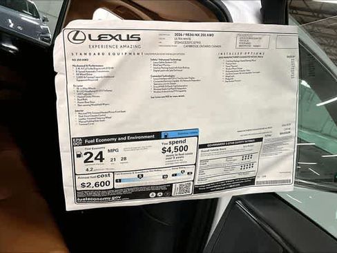 New 2026 Lexus NX 350 AWD image 14