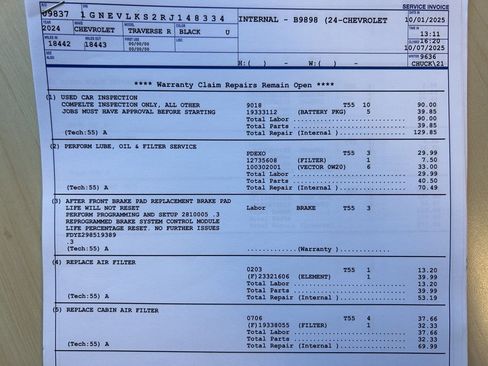 Used 2024 Chevrolet Traverse RS w/ LPO, Floor Liner Package image 25