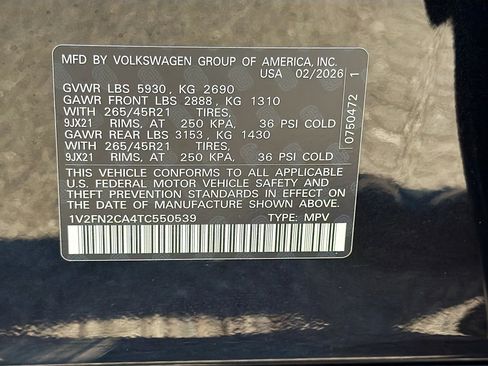 New 2026 Volkswagen Atlas SEL Premium R-Line AWD/4WD image 44